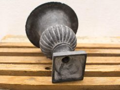 Antique cast iron gramophone horn showcasing vintage craftsmanship and timeless musical elegance.