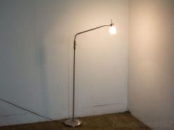 Halogeen vloerlamp rvs, Leeslamp 13952