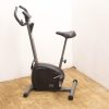 Sleek black stationary bike for effective at-home workouts and customizable resistance levels.
