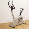 Sleek stationary exercise bike for home workouts with adjustable seat and ergonomic handlebars.