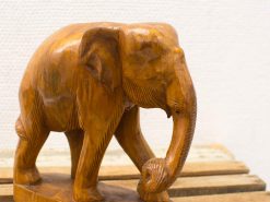 Houtsnijwerk olifant beeldje 13827
