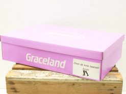 Graceland brown over-the-knee boots size 41 in vibrant pink box, stylish and trendy.