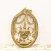 Elegant bronze decorative piece featuring a stylized urn and bird, perfect for vintage interiors.