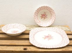 Rose Bouqeut Ironstone schalen set 13434