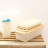 Modern storage containers for an organized kitchen, perfect for various food and prep needs.