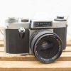 Classic vintage Praktica PL Nova I B camera with 35mm lens, ideal for photography enthusiasts.