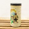 Vintage Bartje tin with whimsical child figure and nature design, perfect for collectors.