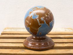 Houten wereldbol decoratie 14827