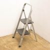 Lightweight aluminum household ladder with anti-slip steps for safety and stability in everyday tasks.