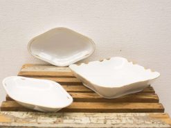 Charming vintage ceramic dish set with elegant shapes for every dining occasion.