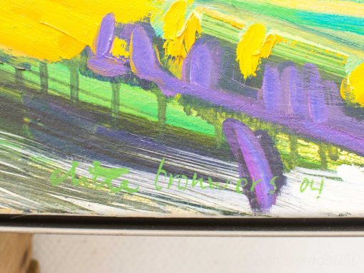Vibrant abstract art by J. L. A. Browners, showcasing energetic colors and emotional depth.