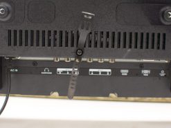 Salore 28 HD LED TV rear view with versatile connectivity options and cooling design.