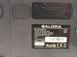 Salora 28-inch HD LED TV with USB port and energy-efficient design for versatile use.