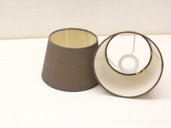 Elegant brown textured lamp shades, conical design, perfect for any interior style.