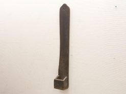 Rustic wooden wall holder with a ledge, perfect for keys and small items.