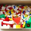 Colorful building blocks in a box inspire creative play and imaginative development for children.