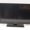 Sleek black Salora flat-screen TV with minimalist design and sturdy base for stylish viewing.