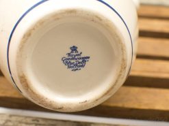 Vintage Royal Goedewaagen Blue Delft ceramic base, showcasing exquisite Dutch craftsmanship and elegant design.