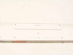 Used Apple keyboard in white, featuring minimalist design, logo, and durable construction.