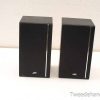 Sleek JVC black speakers for modern audio in compact spaces, combining style and functionality.