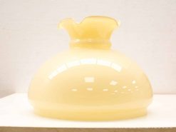 Elegant milky yellow vase with a graceful design, perfect for decoration or flower arrangements.