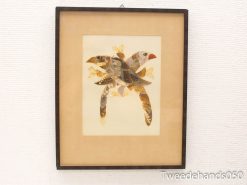 Vintage bird collage in earthy tones, showcasing dynamic flight and artistic flair for nature lovers.
