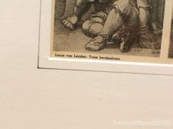 Lucas van Leydens Two Quacks critiques 16th-century fraud with detailed satire and expressive figures.