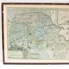 17th-century Groningen map showcasing detailed towns, waterways, and vibrant decorative elements.