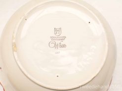 Elegant hand-painted porcelain bowl from Schramberg, marked SM, model 987, with vintage charm.