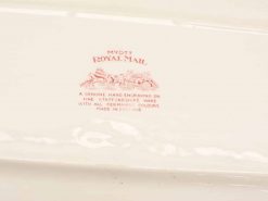 Vintage Myott Royal Mail porcelain dish with hand engraving, made in England. Perfect for collectors.