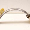 Vintage ZUNDAP chrome bicycle fender with plastic mount, showcasing wear and retro charm.