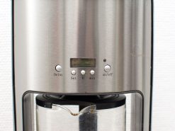 Sleek stainless steel coffee maker by Tarrington House for stylish, easy brewing.