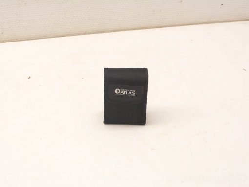 Compact black case by Éditions Atlas for storing valuable items securely and stylishly.