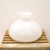 Elegant white glass vase with scalloped rim, perfect for enhancing any decor style.
