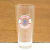 Elegant glass celebrating 35 years of Watergroep with a blue fleur-de-lis design.