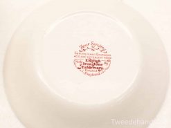 Vintage Four Seasons ceramic bowl, limited edition, features glossy finish and hand engraving.