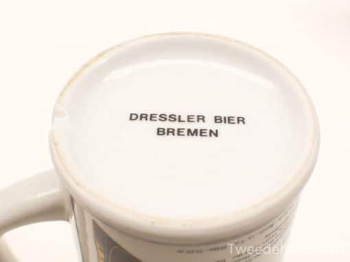 Vintage Dressler Bier Mug from Bremen - A charming collectible reflecting brewing culture.