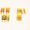 High-quality banana and spade connectors for professional audio installations, ensuring optimal performance and durability.