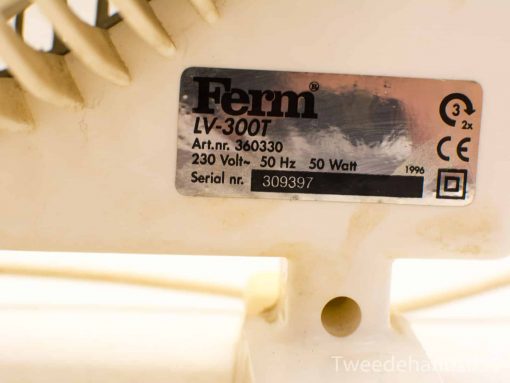 Ferm LV-300T vintage box fan, 50 Watt, quality airflow for any interior space.