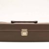 Elegant vintage brown leather briefcase for professionals, perfect for business and formal occasions.