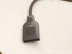 Vintage gray cable connector for reliable performance in electronics and automotive applications.