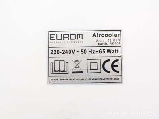 Eurom 21133 Air Cooler: Powerful, energy-efficient cooling solution for home and office use.