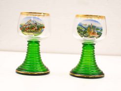 groene souvenir glas 2  20457