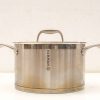 Sleek Herman stainless steel pot with lid, blending style and functionality for every kitchen.