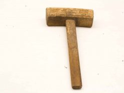Vintage wooden mallet for woodworking and crafting, ideal for precision and control.
