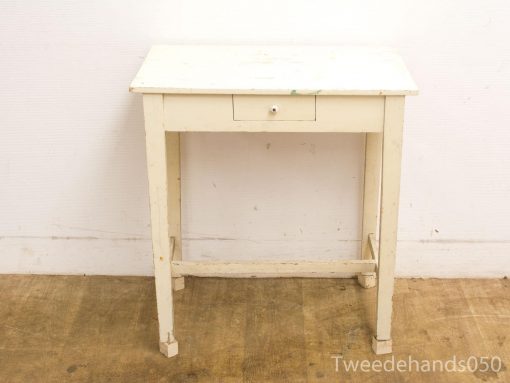 houten witte tafel 20686