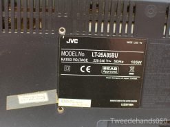 JVC LT-26A85BU LCD TV - Stylish design, reliable 220-240V, 105W power consumption.