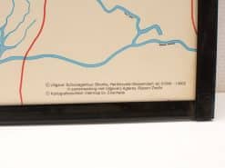 Detailed Waterways Map of South and North Holland highlighting rivers and canals for educational use.