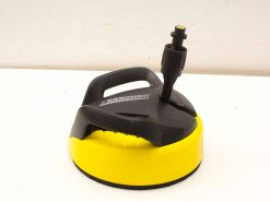Karcher flat surface pressure washer attachment for efficient outdoor cleaning and easy maneuverability.