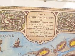 oude kaart van friesland en groningen  21038